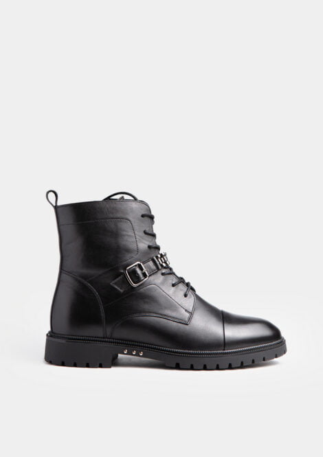 Women's demi-season leather boots Davis 12136-5B4