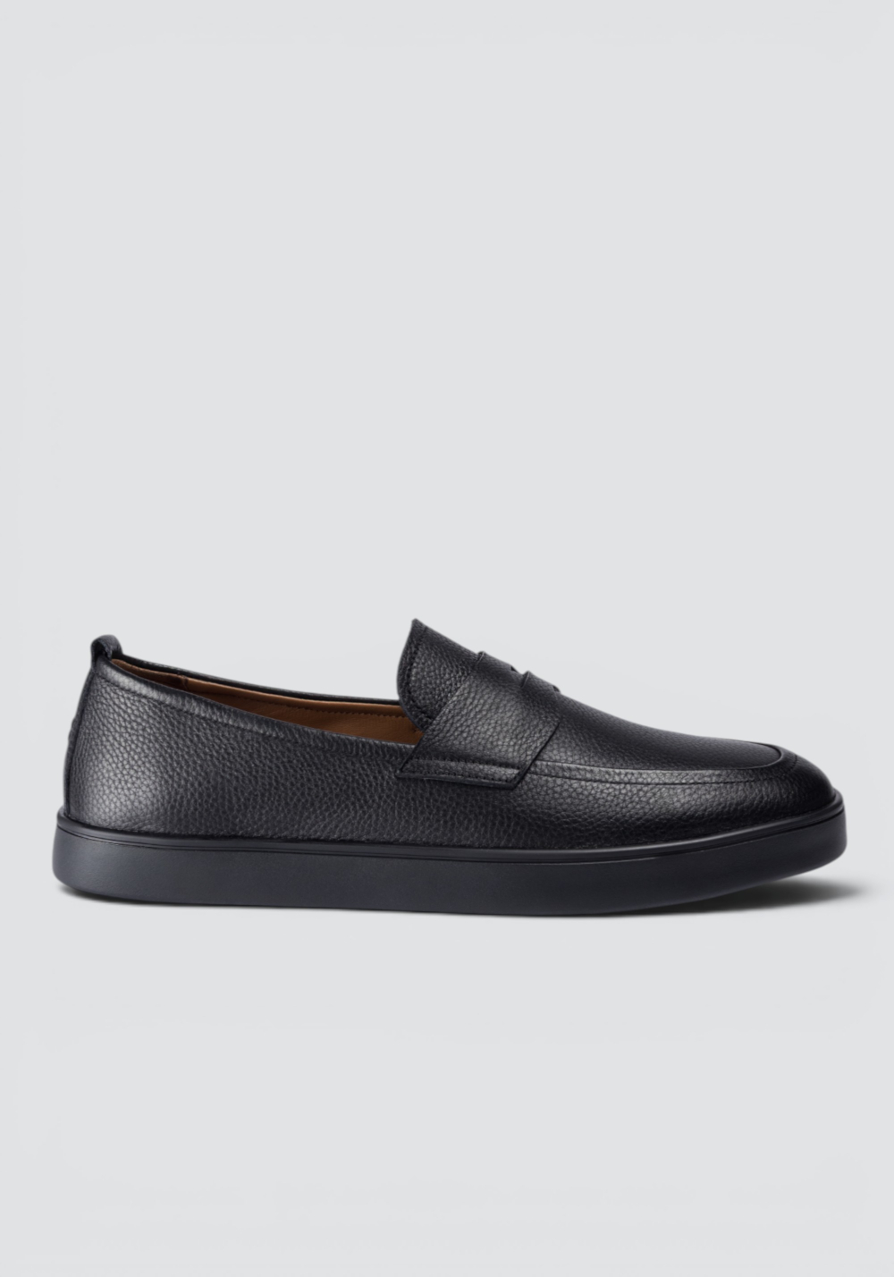 Лоферы кожаные черные 2608-99 Black