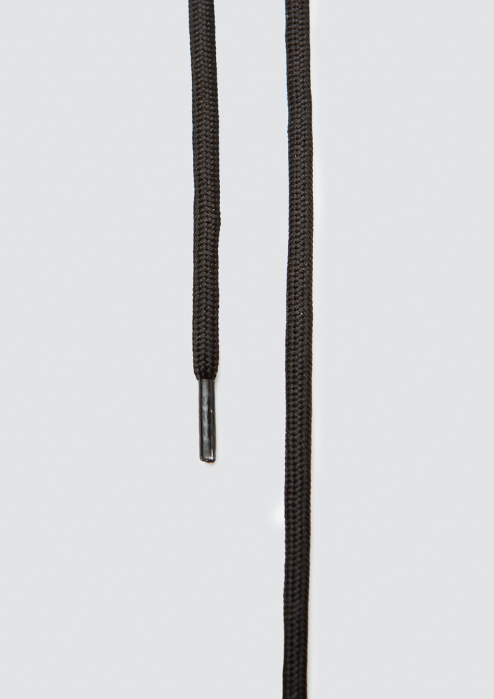 Шнурок 152/120 черный круглий Davis 120 см