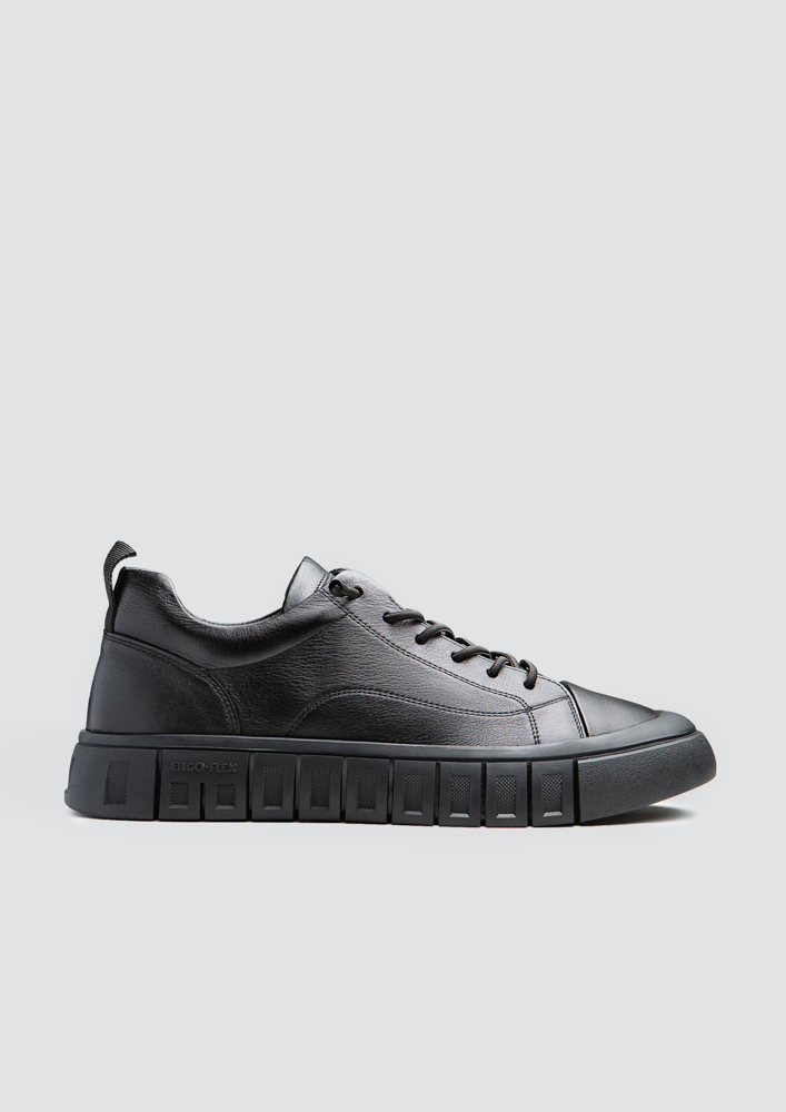 Men's Black Leather Sneakers 4387-7 Ergo-flex