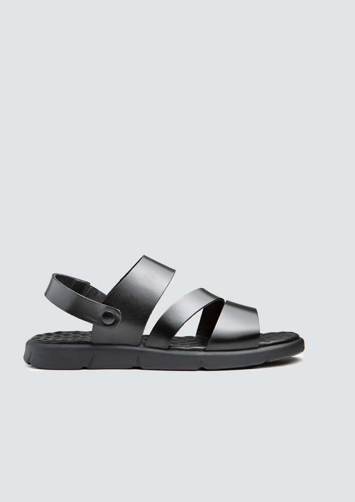 Men's Black Sandals 4427-40