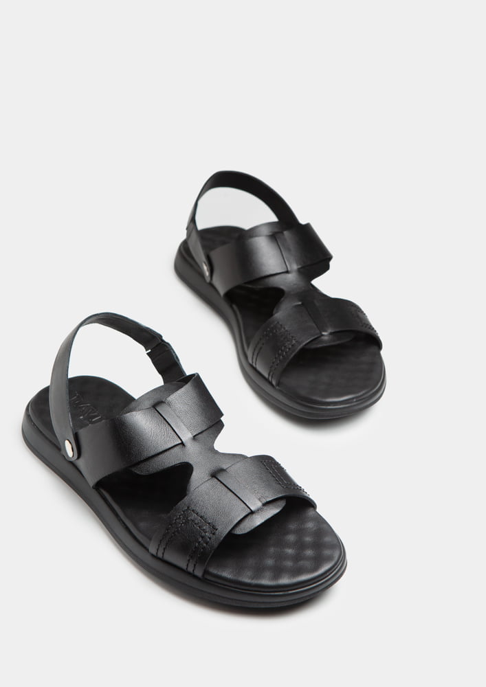 Men's Black Sandals 12188-40